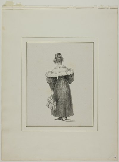Vrouw op de rug gezien door Unknown artist