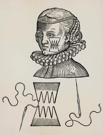 Wond aan wang behandeld met pleisters om sporen van hechtingen op de huid te voorkomen door Unknown artist
