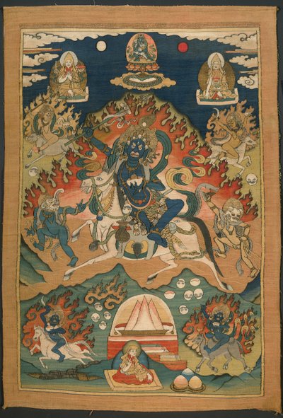 Toornige Vorm van de Godin Saraswati (Magzor Gyalmo) of Palden Llamo door Unknown artist