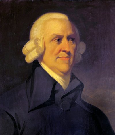 Portret van Adam Smith (detail) door Unknown artist