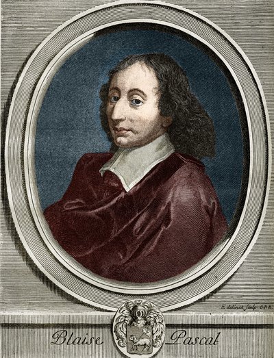 Portret van Blaise Pascal (1623-1662), Franse natuurkundige, wiskundige en schrijver door Unknown artist