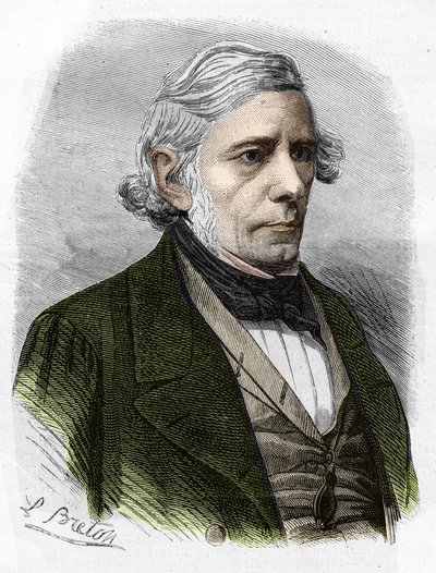 Portret van Victor Cousin. Franse filosoof (1792-1867). door Unknown artist