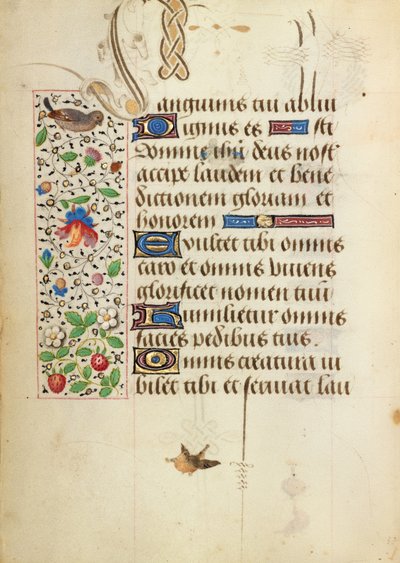 Versierde tekstpagina door Unknown artist/maker