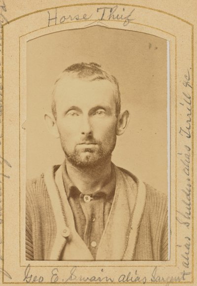 [George E. Swain alias Sargeant, Paardendief]. door Unknown artist/maker