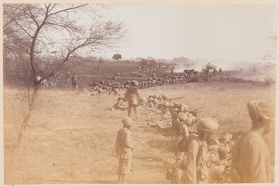 14e Sikhs in actie, Delhi Oefenkamp door Unknown photographer