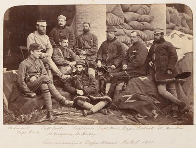 Een groep Britse officieren, circa 1879 door Unknown photographer