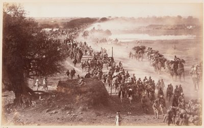 Een bergbatterij op mars tijdens het Delhi Oefenkamp door Unknown photographer