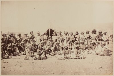 Afghaanse stamleden bij een durbar door Unknown photographer