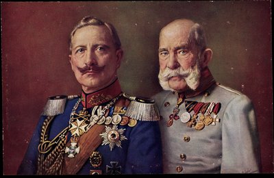 Kaiser Wilhelm II, Keizer Franz Joseph I door Unknown photographer