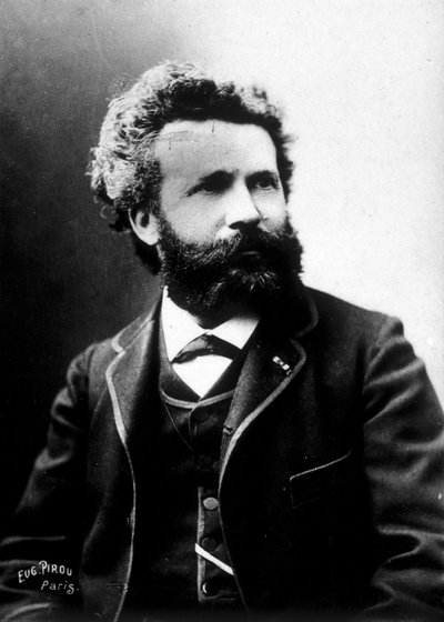 Camille Flammarion, Franse astronoom, circa 1890 door Unknown photographer