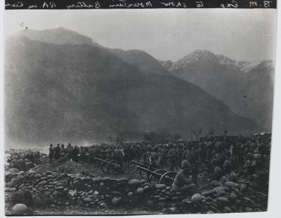 Cease Firing, No. 1 British Mountain Battery, Black Mountain Expedition, 1891 door Unknown photographer