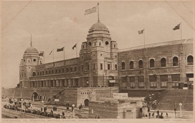 Toegang tot het stadion, tentoonstelling van het Britse Rijk, Wembley door Unknown photographer