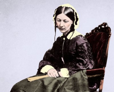 Florence Nightingale (1820-1910) door Unknown photographer