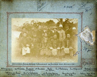 Frans-Chinese Commissie (definitie van de Sino-Annamitische grens) door Unknown photographer