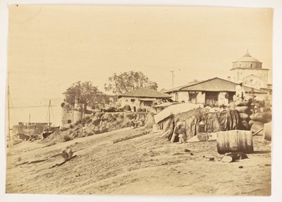 Gat bij Allahabad Fort, India, ca. 1858-61 (foto) door Unknown photographer
