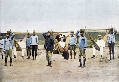 Hamaquaria in Dahomey (Benin), eind 19e eeuw door Unknown photographer