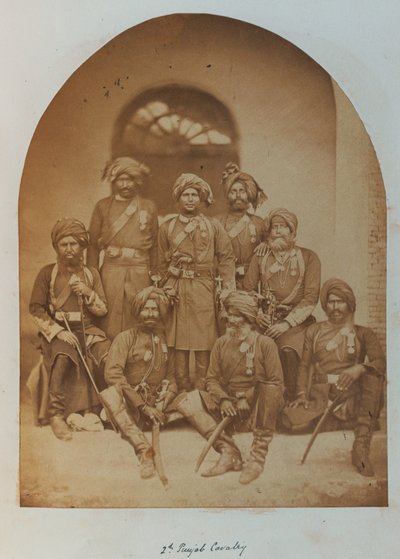 Officieren en onderofficieren van het Indiase leger, allen houders van de Indian Order of Merit door Unknown photographer