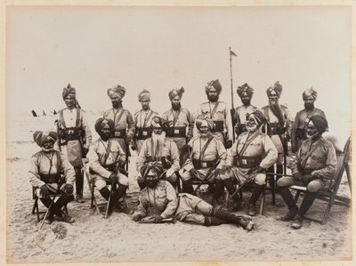 Indiase officieren van de 9e Bengaalse Cavalerie, 1885 door Unknown