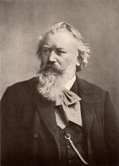 Johannes Brahms (1833-1897) door Unknown photographer