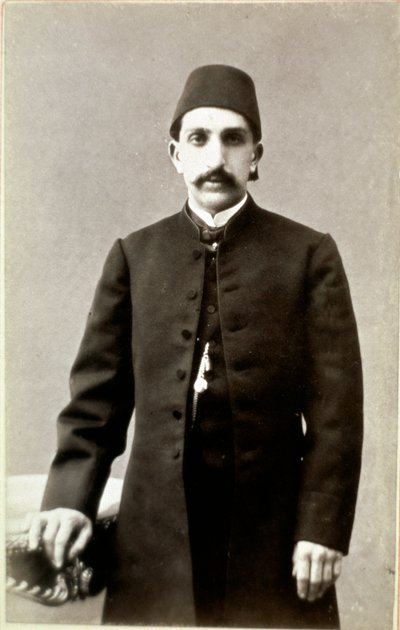 Portret van sultan Abdulhamid II (1842-1918) door Unknown photographer