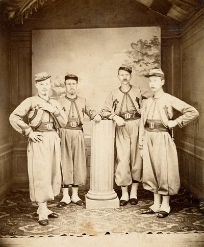 Pauselijke Zouaven - 1865 door Unknown photographer