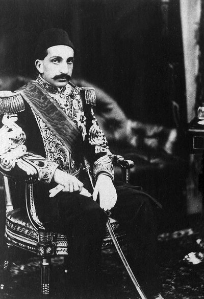 Portret van Abdulhamid II (1842-1918), Sultan van het Ottomaanse Rijk door Unknown photographer