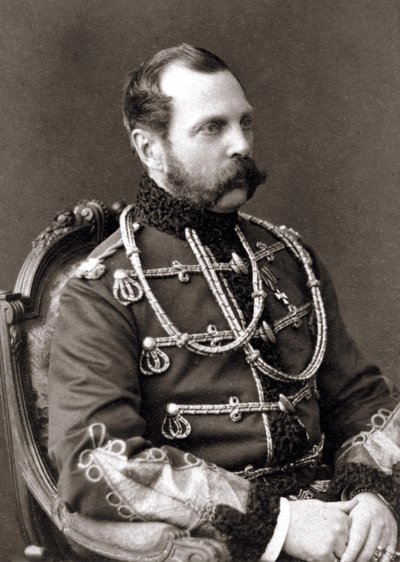 Portret van Alexander II, keizer van Rusland door Unknown photographer