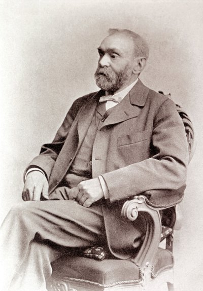 Portret van Alfred Nobel (fotografie 19e eeuw) door Unknown photographer