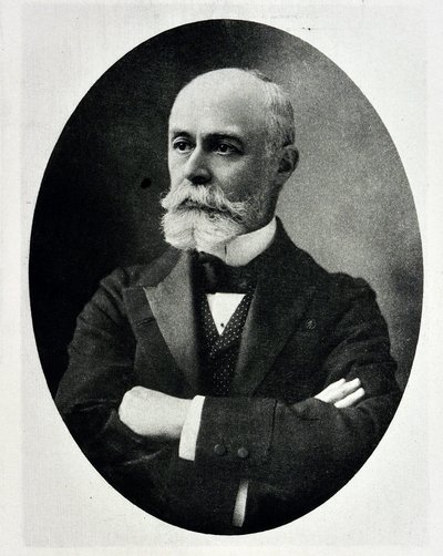Portret van Antoine Henri Becquerel - Engelse natuurkundige, Nobelprijswinnaar 1852-1908 door Unknown photographer