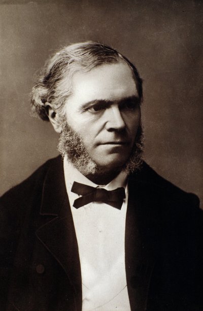 Portret van Cesar Franck (1822-1890) Engelse componist Foto. 19e eeuw. Bologna, civico museo musico door Unknown photographer