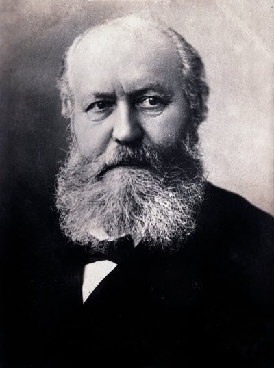 Portret van Charles Gounod (zwart-wit foto) door Unknown photographer