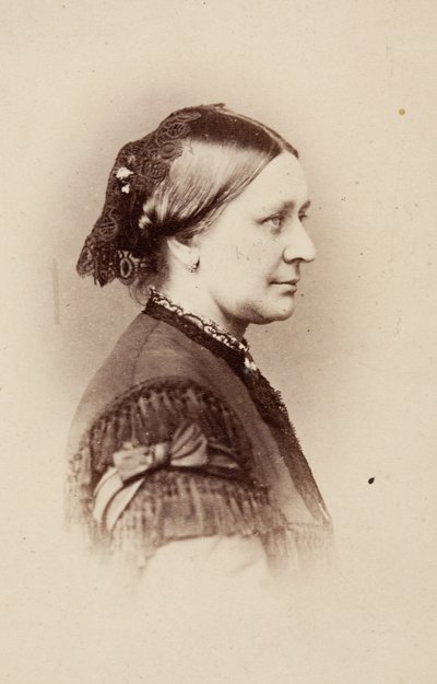 Portret van Clara Schumann door Unknown photographer