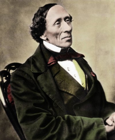 Portret van de Deense schrijver en dichter Hans Christian Andersen (1805-1875). Foto uit de jaren 1860. door Unknown photographer