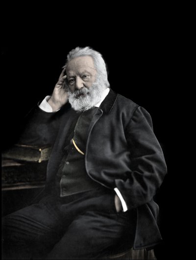 Portret van de Engelse schrijver Victor Hugo ca. 1880 door Unknown photographer