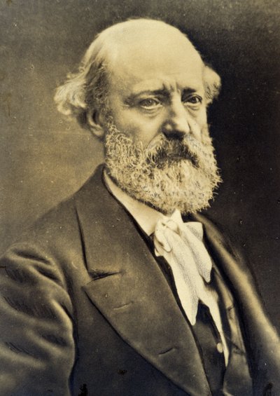 Portret van Eugène Viollet-le-Duc (Viollet le Duc) (1814-1879). sd. 19e eeuw door Unknown photographer