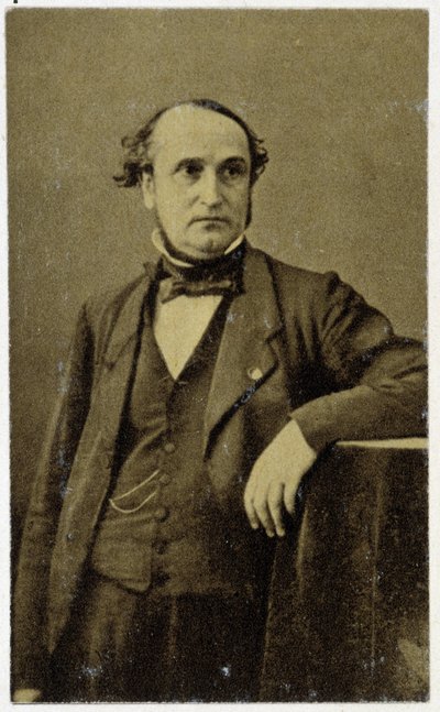 Portret van Frédéric Sauvage in 1854, Franse uitvinder door Unknown photographer