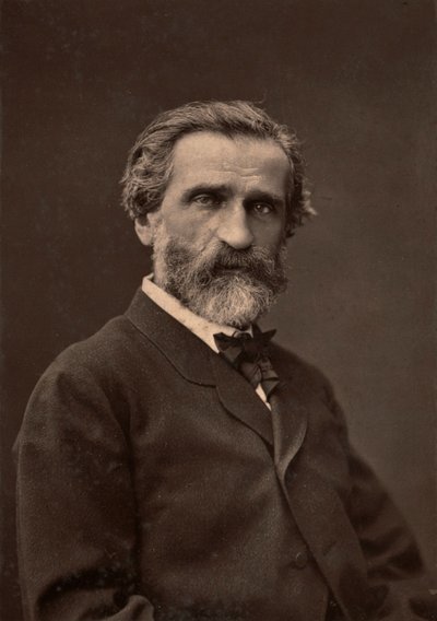 Portret van Giuseppe Verdi, beroemde componist door Unknown photographer