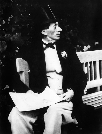 Portret van Hans Christian Andersen (1805-1875) Deense auteur door Unknown photographer