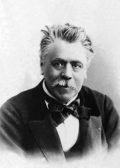 Portret van Henri Francois Becque (1837-1899), Franse schrijver. door Unknown photographer