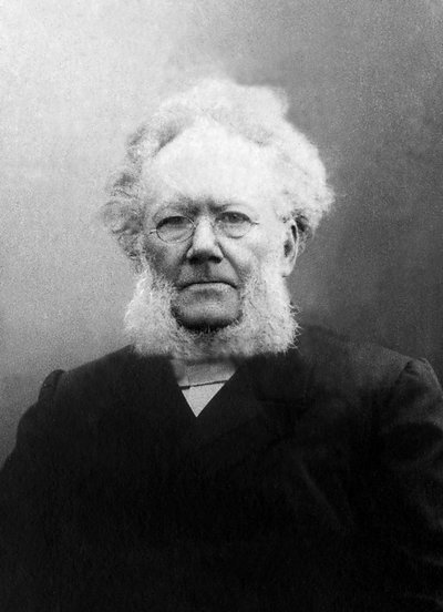 Portret van Henrik (Henri) Johan Ibsen (1828-1906), Noorse toneelschrijver door Unknown photographer
