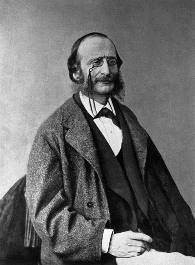 Portret van Jacques Offenbach (1819-1880), Duitse componist, genaturaliseerd Frans. door Unknown photographer