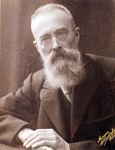 Portret van Nikolai Rimski-Korsakov door Unknown photographer
