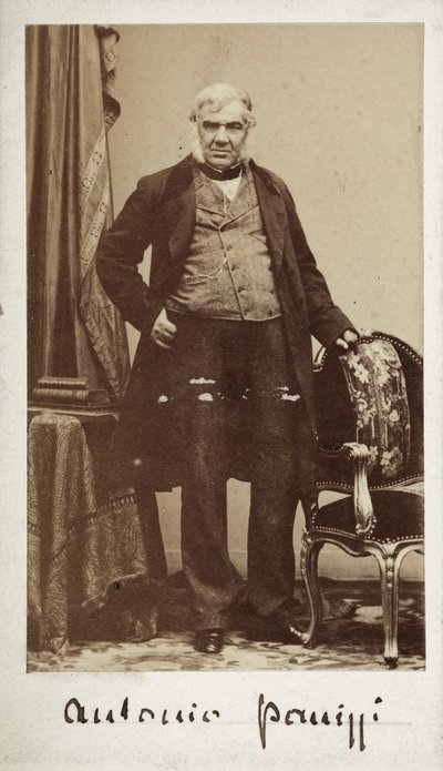 Portret van Senator Antonio Panizzi (1797-1879) Directeur van de Bibliotheek van het British Museum door Unknown photographer