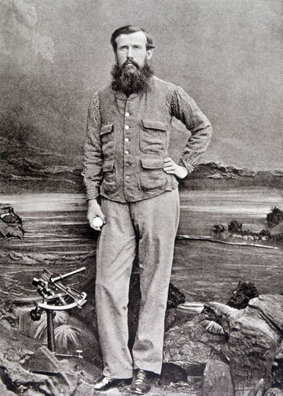 Portret van Speke, Britse ontdekkingsreiziger (1827 - 1864) door Unknown photographer