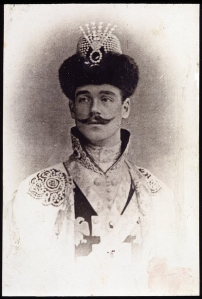 Portret van Youssoupov, eind 19e eeuw door Unknown photographer