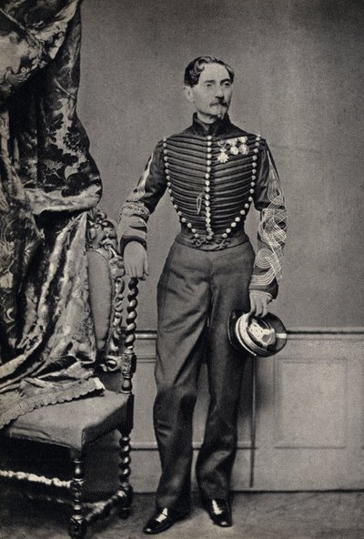 Portret van een Franse legercommandant. Fotografie, eind 19e eeuw, Parijs. Coll. Selva. door Unknown photographer