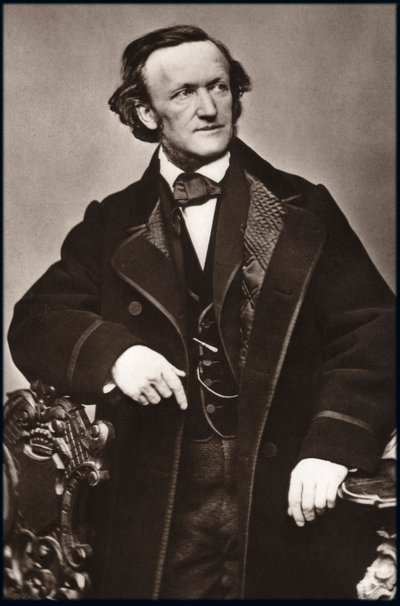 Portret van componist Richard Wagner (1813-1883) - Portret van Richard Wagner (1813-1883), Duitse componist. door Unknown photographer