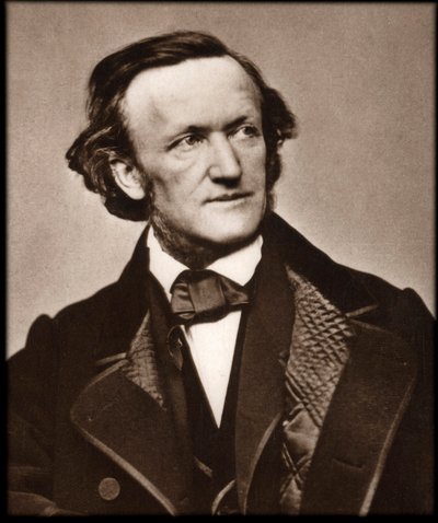 Portret van componist Richard Wagner (1813-1883) door Unknown photographer