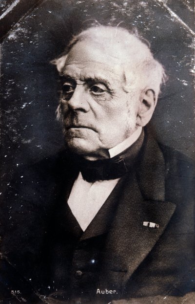 Portret van Engelse componist Daniel Francois Esprit Auber (1782-1871) door Unknown photographer
