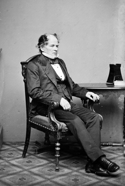 Portret van de Amerikaanse meteoroloog en oceanograaf Matthew Fontaine Maury (1806-1873) Jaren 1860 door Unknown photographer